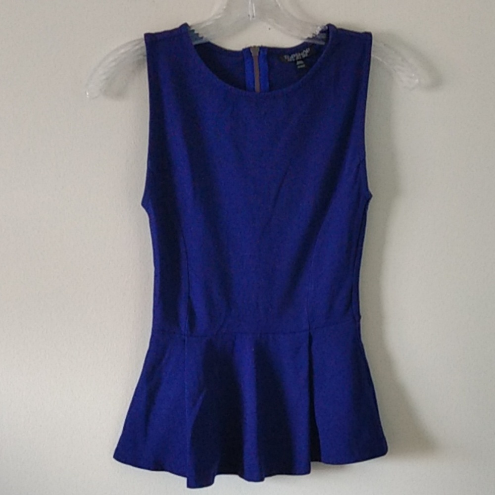 Topshop peplum top
